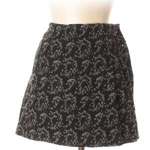 Rachel Rachel Roy short artsy abstract black & white skirt